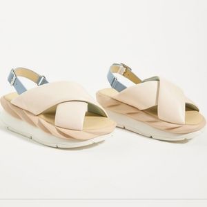 Anthropologie x 4CCCCEES Cross-Strap Sandals